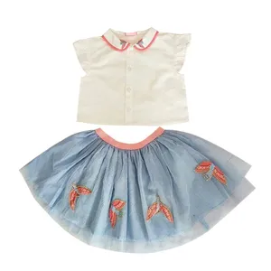 ست شومیز و دامن دخترانه مدل توتو