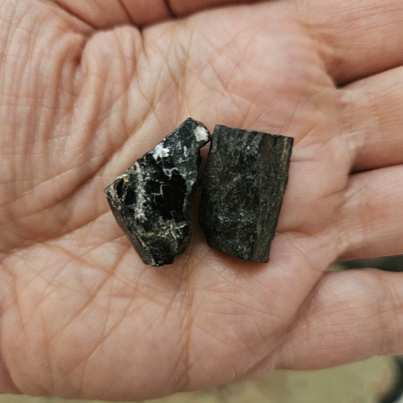 سنگ راف طرح تورمارین مجموعه ۲ عددی