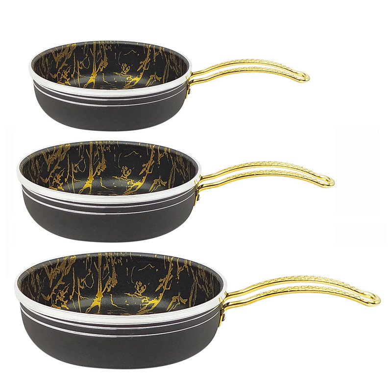 سرویس تابه گرانیتی 3 پارچه ظرف سازان اسدیان مدل ماربل کد TB20