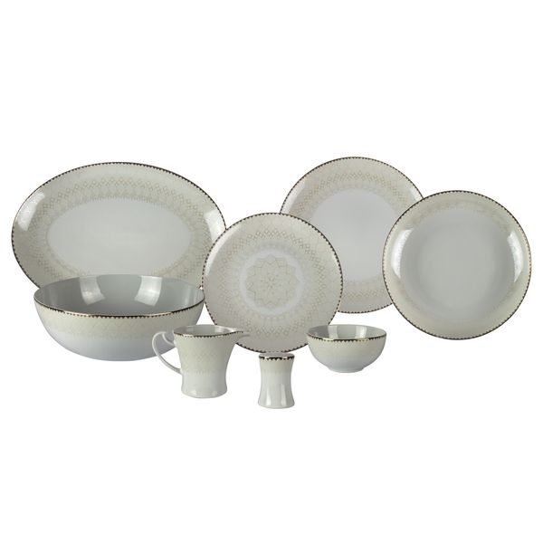 سرویس غذا خوری 29 پارچه چینی لوریان مدل نومان سرویس غذا خوری 29 پارچه چینی لوریان مدل نومان