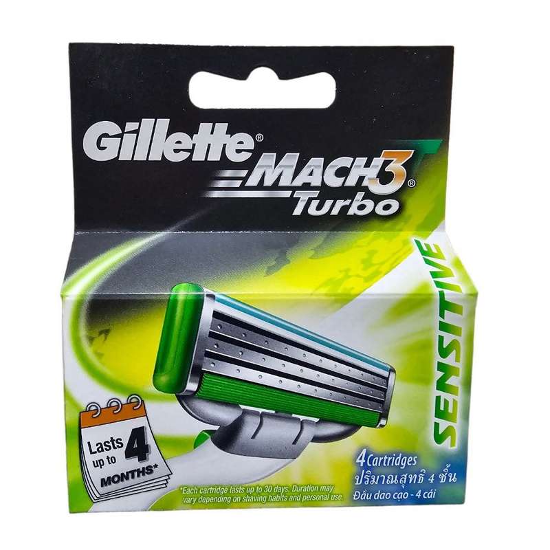 تیغ یدک ژیلت مدل MACH3 Turbo SENSITIVE