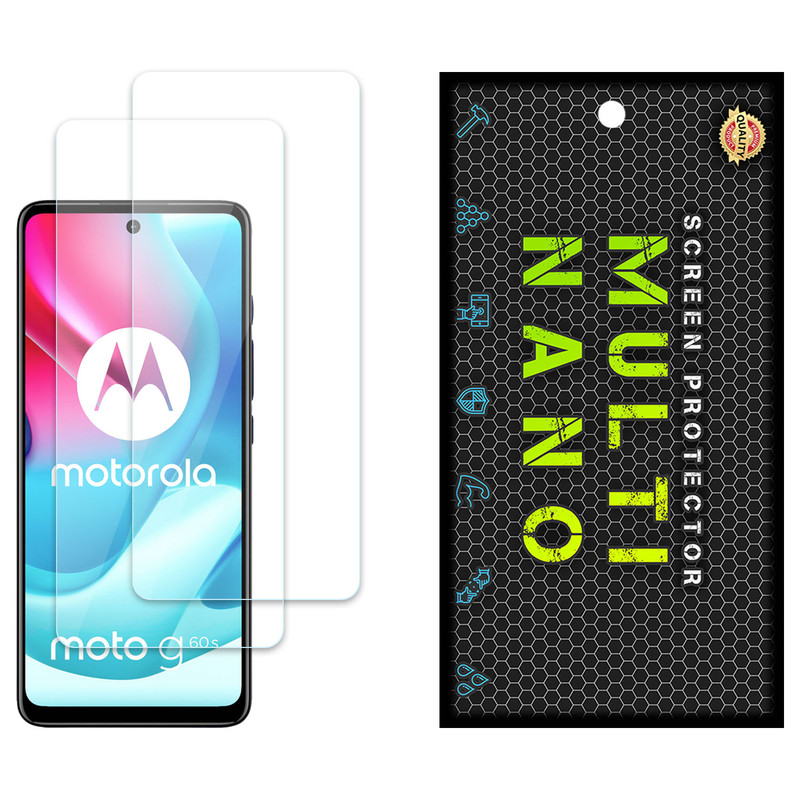 محافظ صفحه نمایش مولتی نانو مدل X-S2N مناسب برای گوشی موبایل موتورولا Moto G60S بسته دو عددی