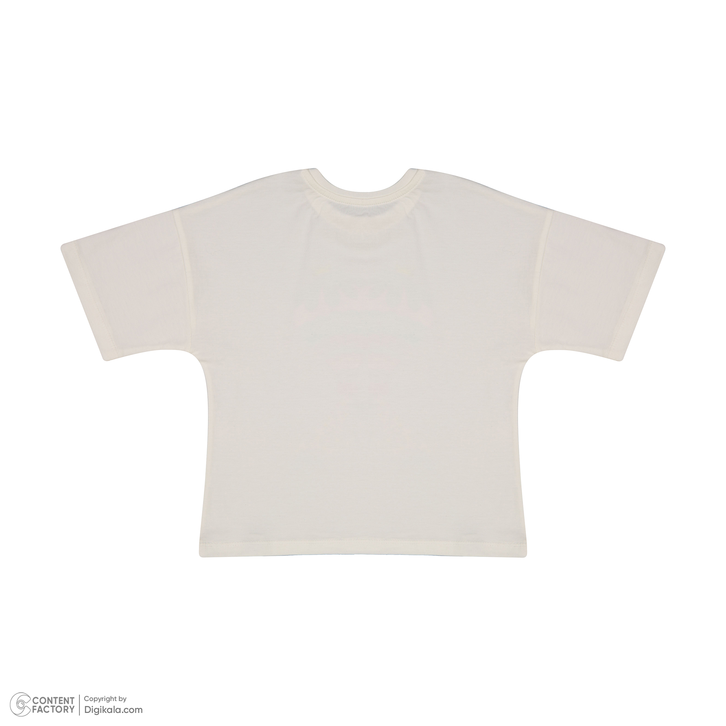 ست تی شرت آستین کوتاه و شلوارک دخترانه سون پون مدل 1106 رنگ سفید -  - 9
