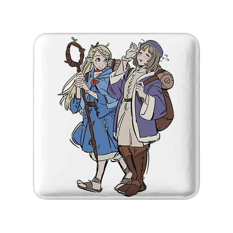 مگنت خندالو طرح فالین و مارسیل انیمه خوشمزه در سیاه چال مدل مربعی کد 35903