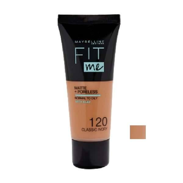 کرم پودر میبلین مدل fit me شماره 120 حجم 30 میلی لیتر