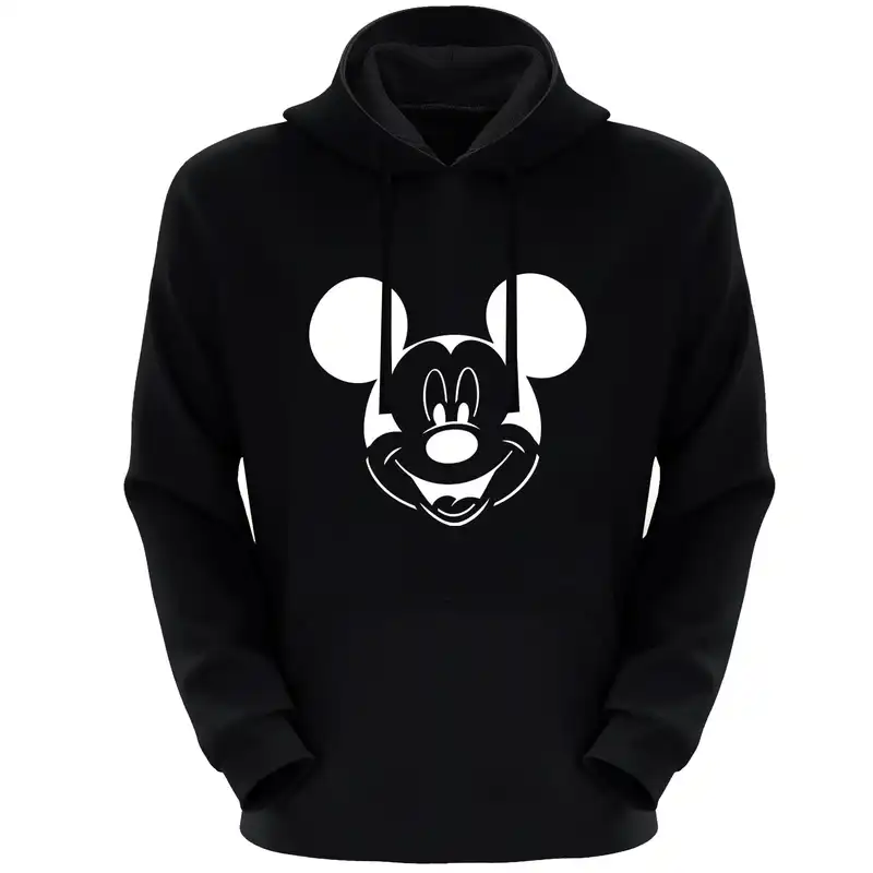 هودی زنانه مدل میکی موس F335 رنگ مشکی