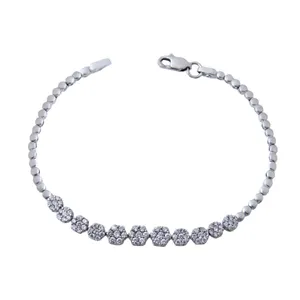   دستبند نقره زنانه بازرگانی میلادی کد DP_320