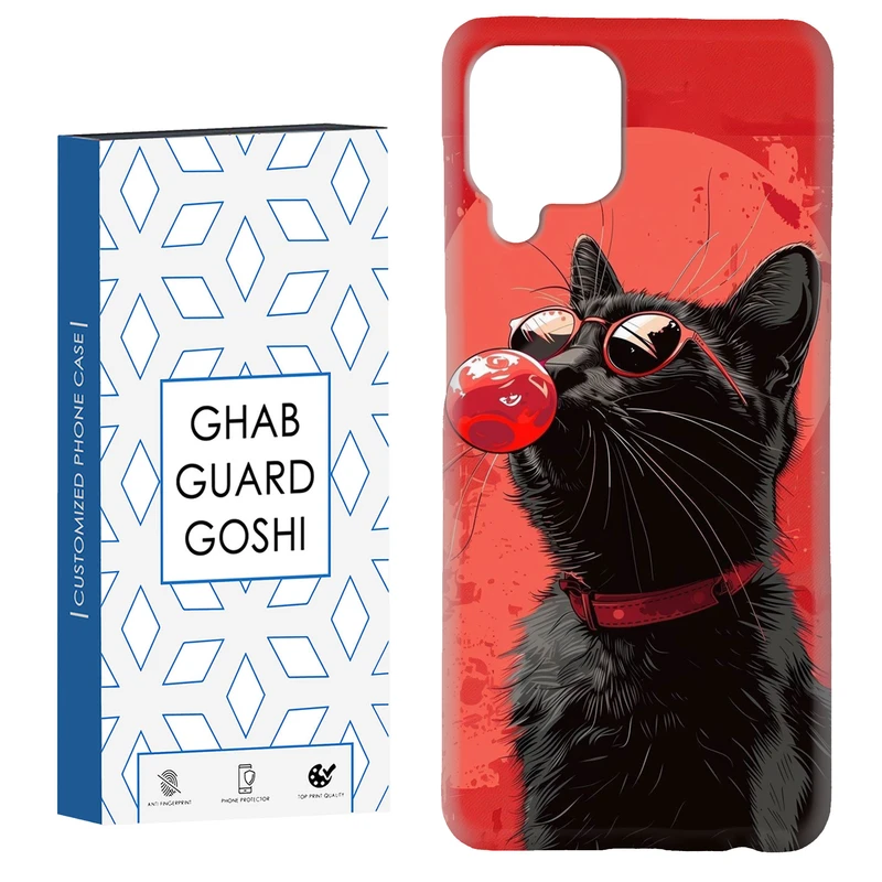 کاور قاب گارد گوشی طرح گربه کد Dimo-296 مناسب برای گوشی موبایل سامسونگ Galaxy A22 4G / Galaxy M32 4G