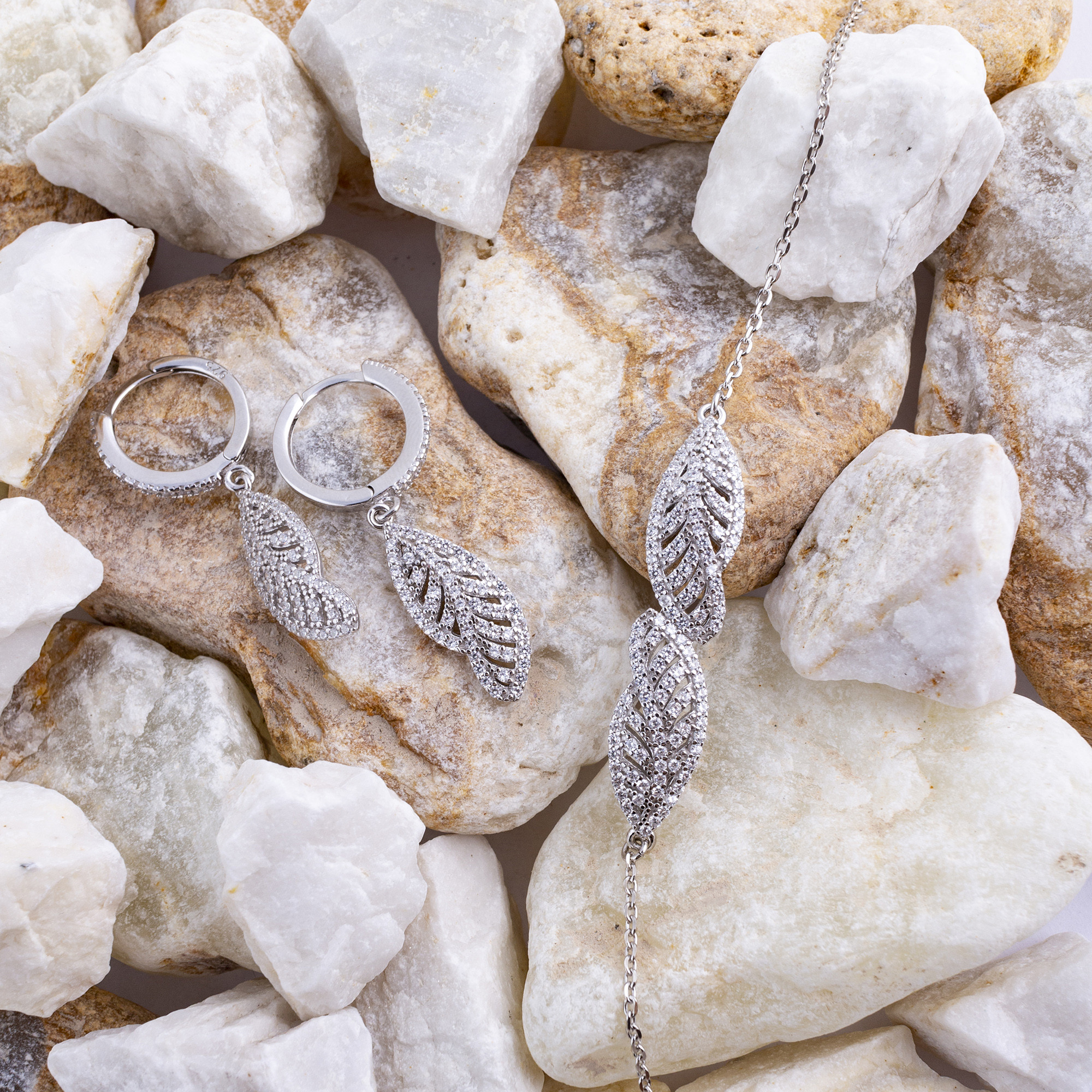 ست نقره زنانه مدل تنیسی AMT_M131