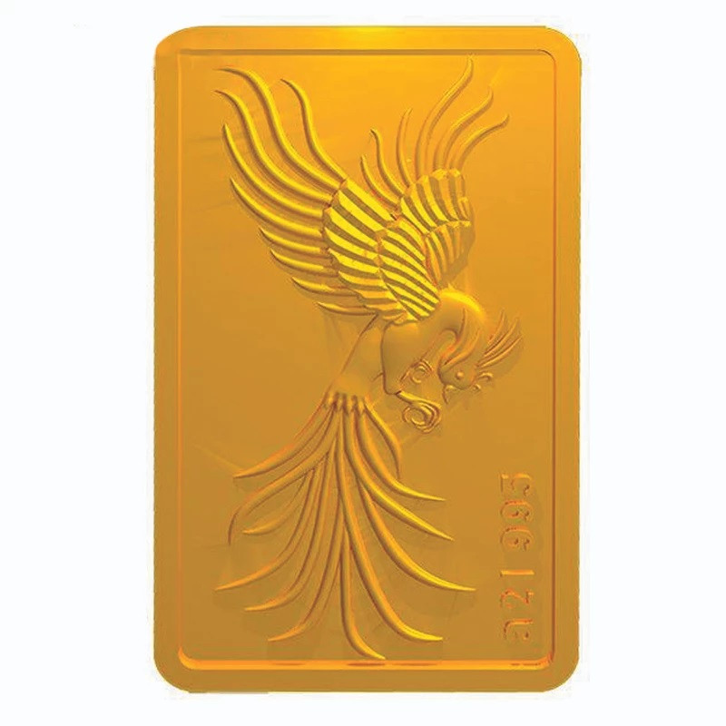 شمش طلا 24 عیار ایران‌شمش مدل سیمرغ va 991 - 2