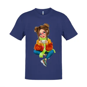 تی شرت آستین کوتاه زنانه مدل فانتزی GIRL FUN کد 1113
