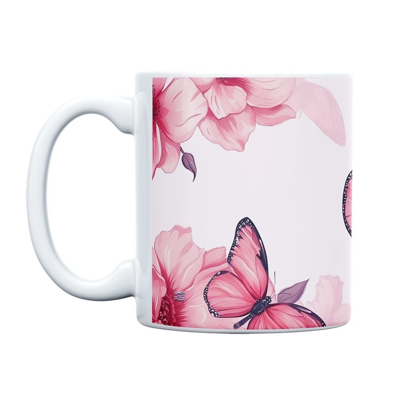 ماگ حس آمیزی طرح پروانه مدل کلاسیک کد 34