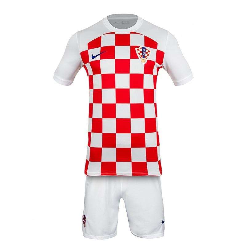 ست تی شرت آستین کوتاه و شلوارک ورزشی مردانه مدل تیم ملی کرواسی جام جهانی 2022 ISPS