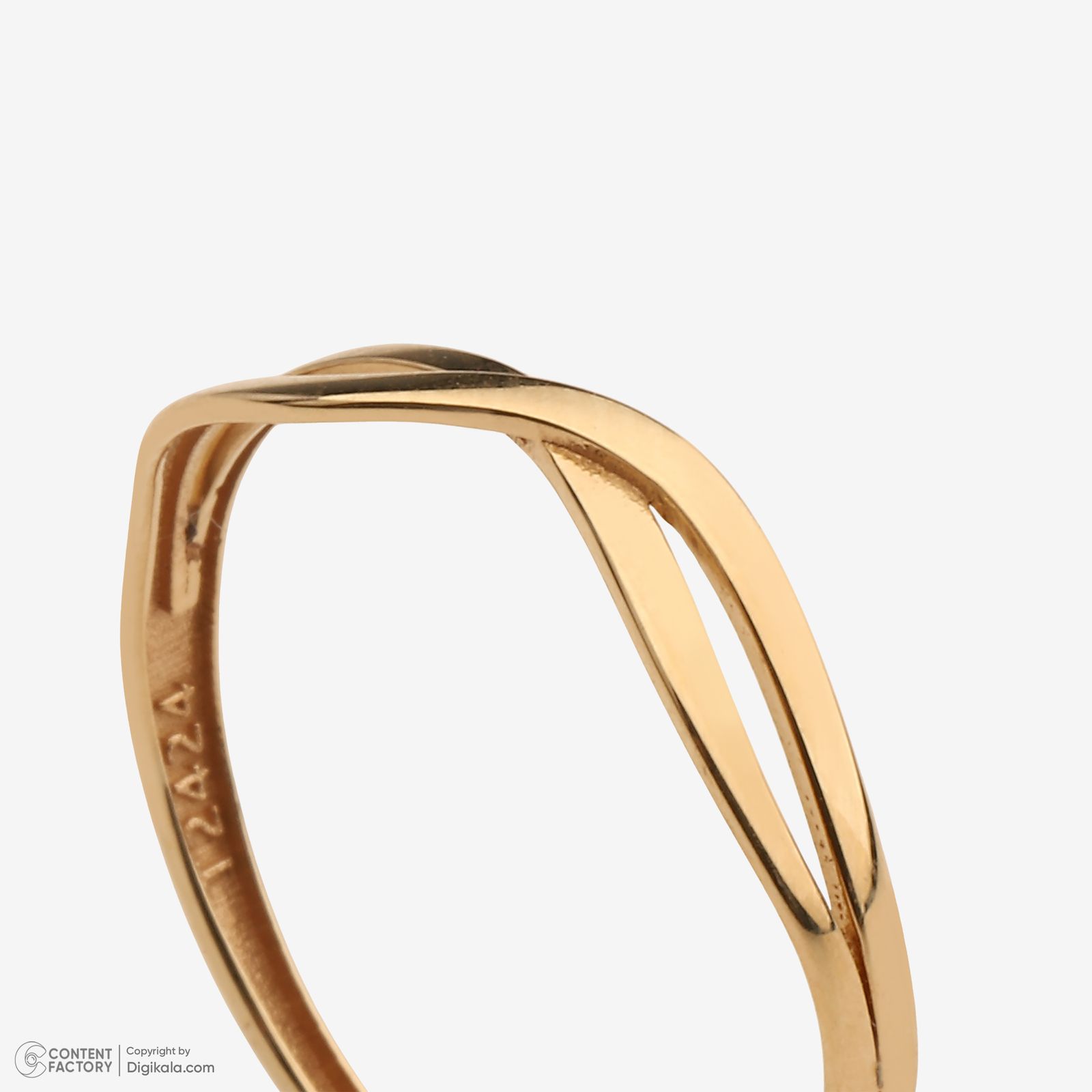 انگشتر طلا 18 عیار زنانه گلدم مدل R347008 سایز 56 -  - 2