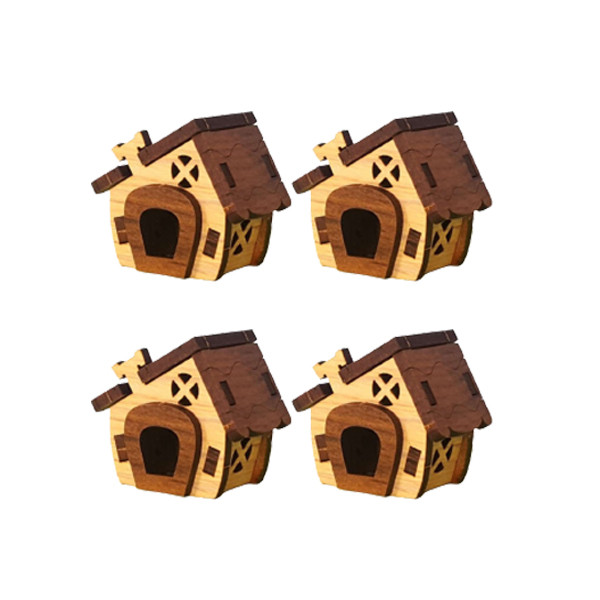 دکوری مدل کلبه لی لی پوت کد 004 بسته 4 عددی