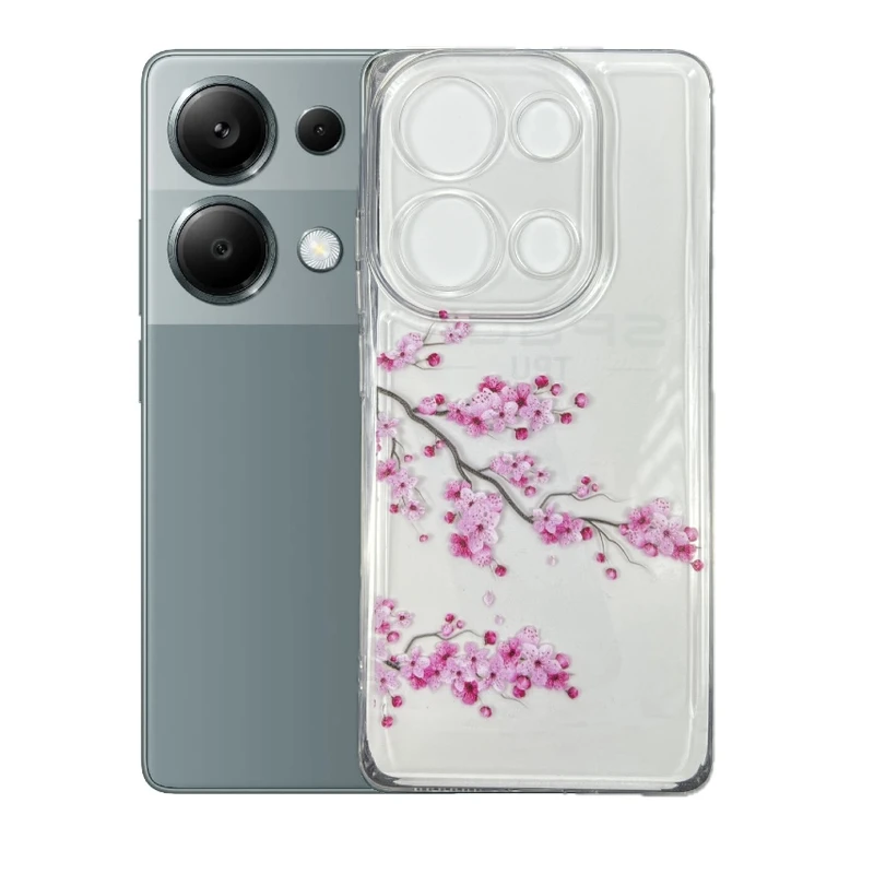 کاور طرح شکوفه گیلاس مناسب برای گوشی موبایل شیائومی Redmi Note 13 Pro 4g
