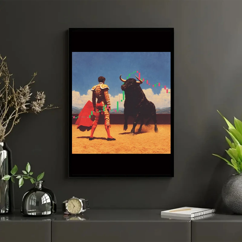 تابلو طرح معامله گر هدفمند کد 01 فریم مشکی