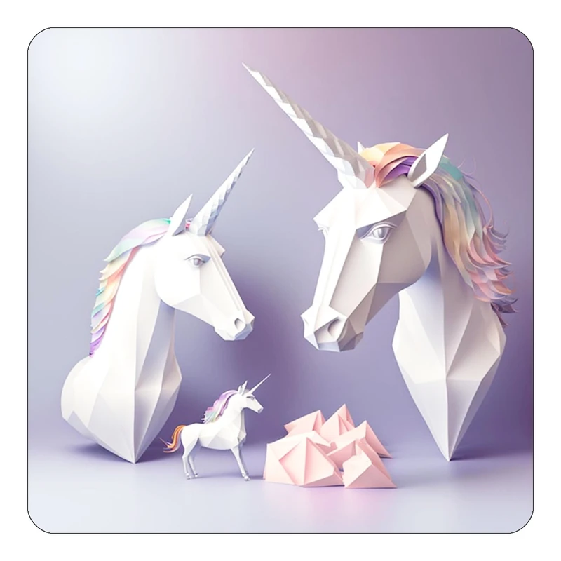 مگنت کاکتی طرح اسب تک شاخ و یونیکورن مدل mp32100