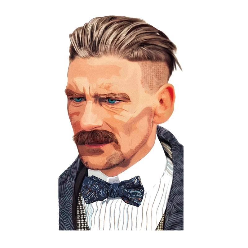 استیکر لپ تاپ و موبایل مدل سریال طرح پیکی بلاندرز Peaky Blinders کد 3593
