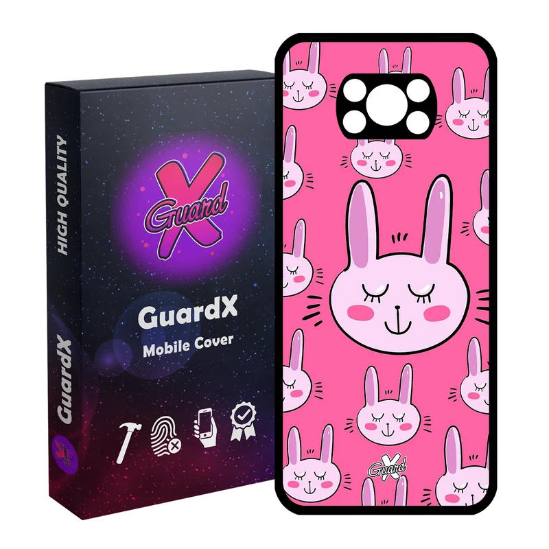 کاور گارد ایکس طرح Rabbit مدل Glass10135 مناسب برای گوشی موبایل شیائومی Poco X3 Pro