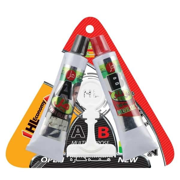 چسب دو قلو هل مدل EC-F33T وزن 33 گرم مجموعه 2 عددی