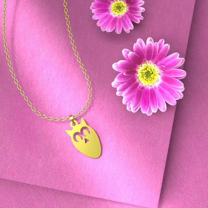 گردنبند طلا 18 عیار زنانه مدوپد مدل هالووین کد G3-1-1156