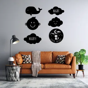 استیکر دیواری کودک طرح کودکانه مجموعه 6 عددی