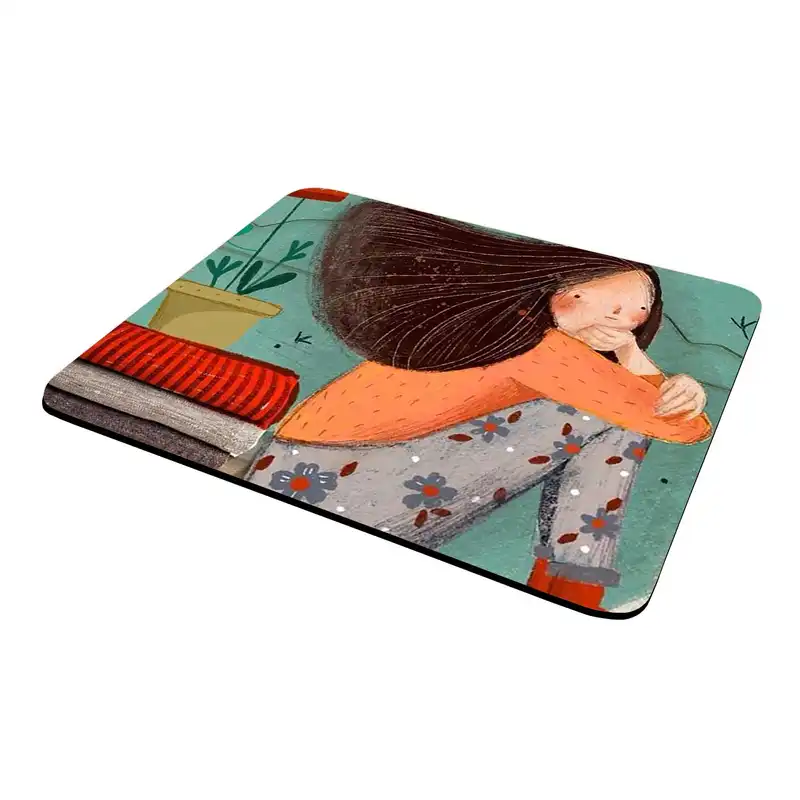 ماوس پد مدل دختر و باغچه کد wmu02