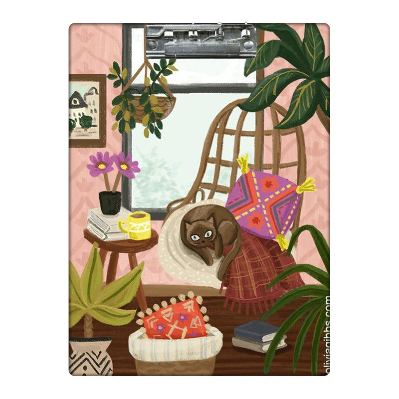 تخته شاسی طرح گربه خوشبخت کد  6043607 سایز A4