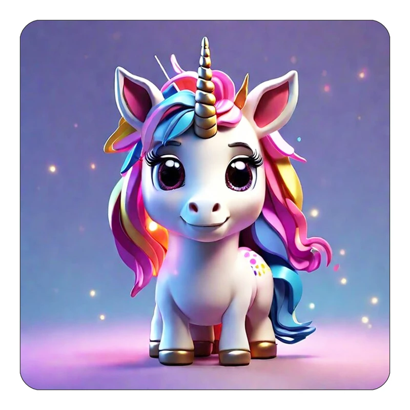 مگنت کاکتی طرح اسب تک شاخ و یونیکورن مدل mp30803