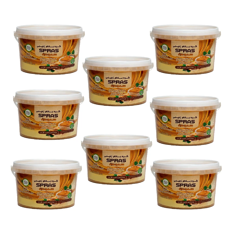 کره بادام زمینی رژیمی ساده مسعود - 500 گرم بسته 8 عددی