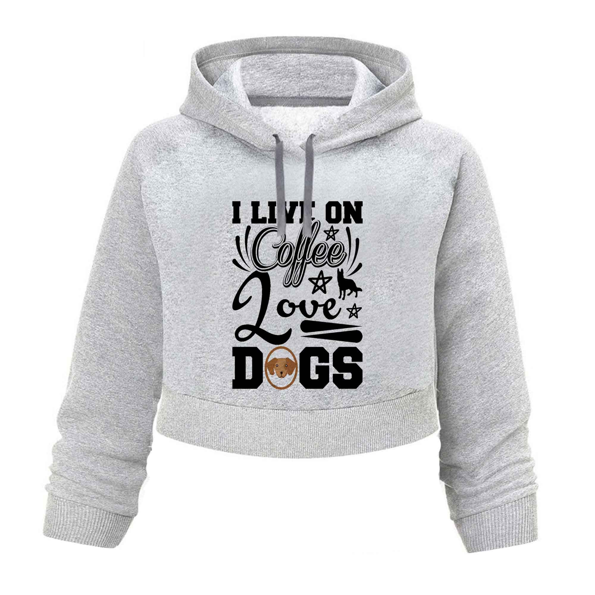 هودی کراپ  زنانه مدل DOG  کد K140 T