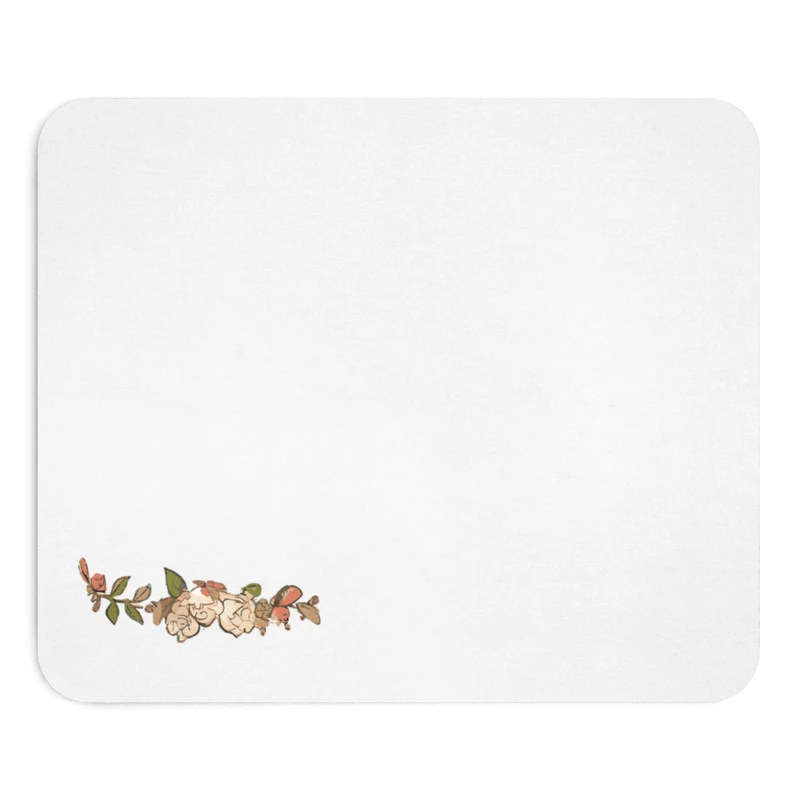 ماوس پد طرح گل و پروانه سایز 19x24 سانتی متر