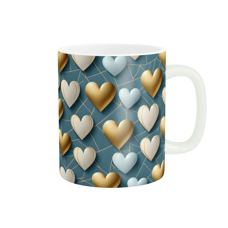 ماگ پاد آفرین طرح قلب کد 1585