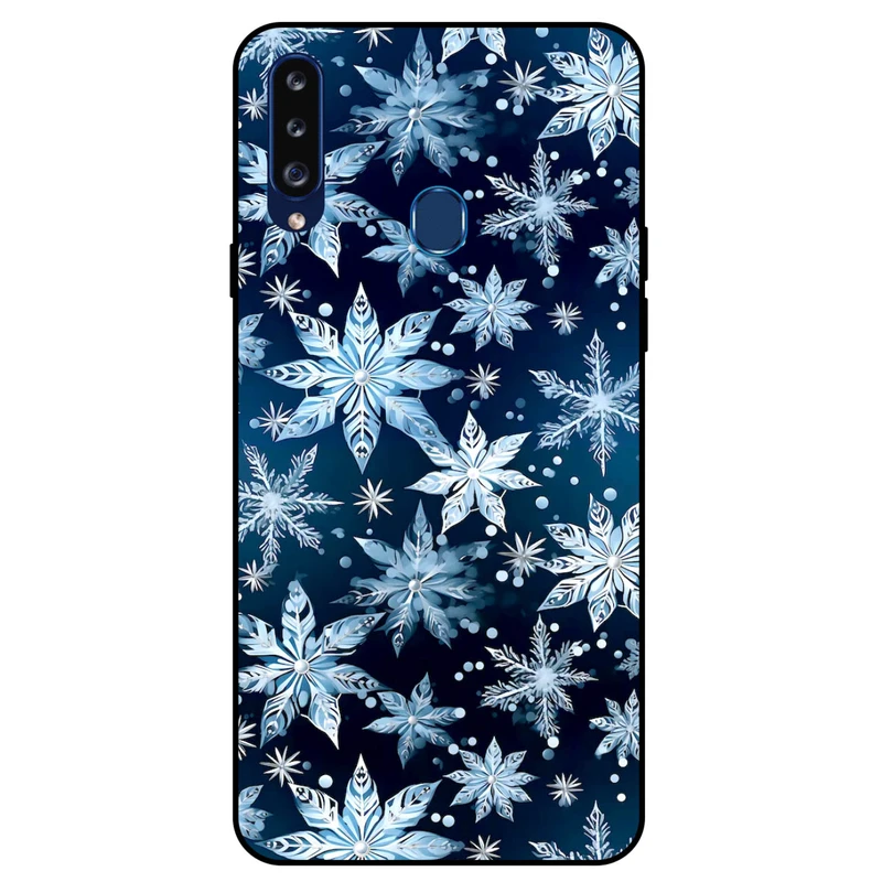 کاور مگافون طرح برف مدل 2824 مناسب برای گوشی موبایل سامسونگ Galaxy A20 S