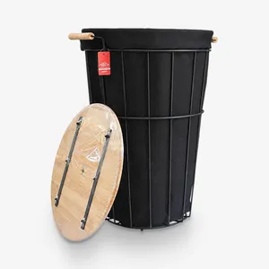 سبد رخت چرک شاینینگ هوم مدل گرد بزرگ 