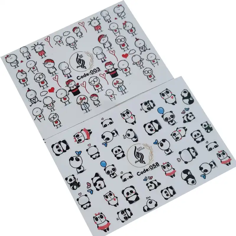 برچسب لنز ناخن رویاسنتر مدل 358 مجموعه 2 عددی