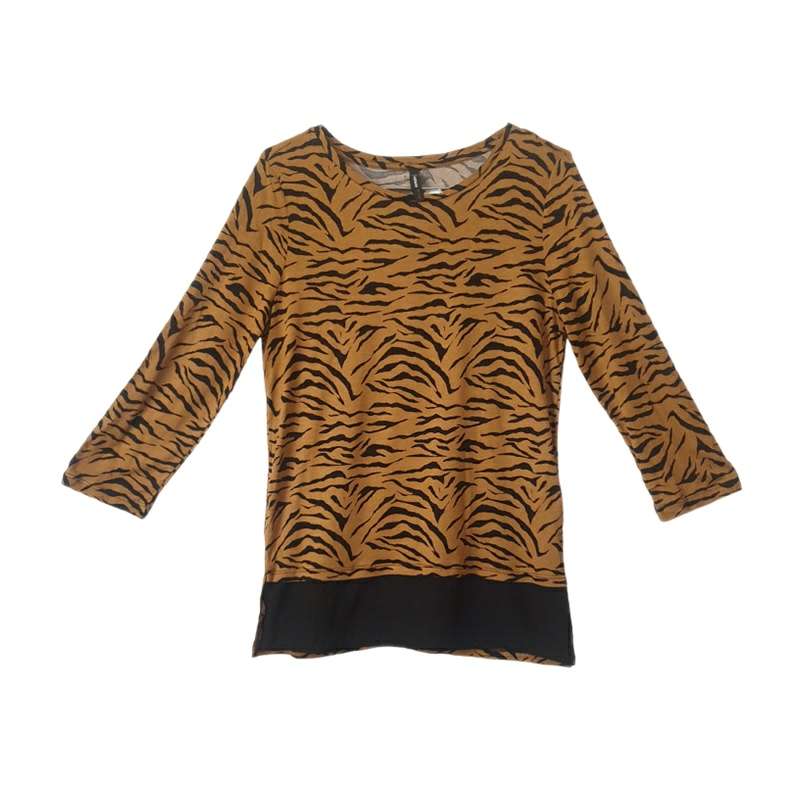 بلوز آستین بلند زنانه دفکتو مدل ببری  M0181AZBK27