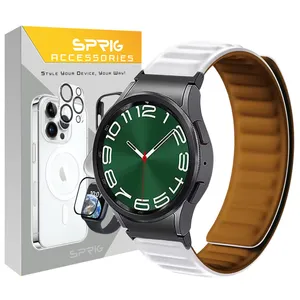 بند اسپریگ مدل Magnetic Loop ORG مناسب برای ساعت هوشمند Galaxy Watch 6 classic 43mm / 6 classic 47mm
