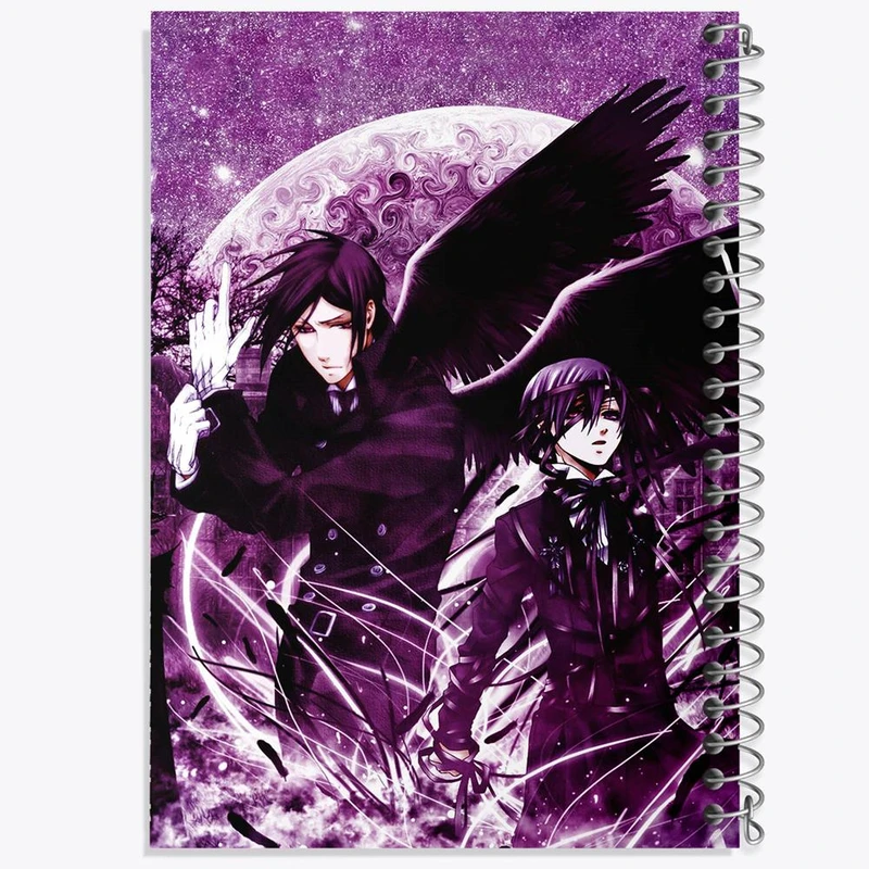 دفتر نت موسیقی 50 برگ خندالو مدل سباستین و شیل انیمه خادم سیاه Black Butler کد 16339
