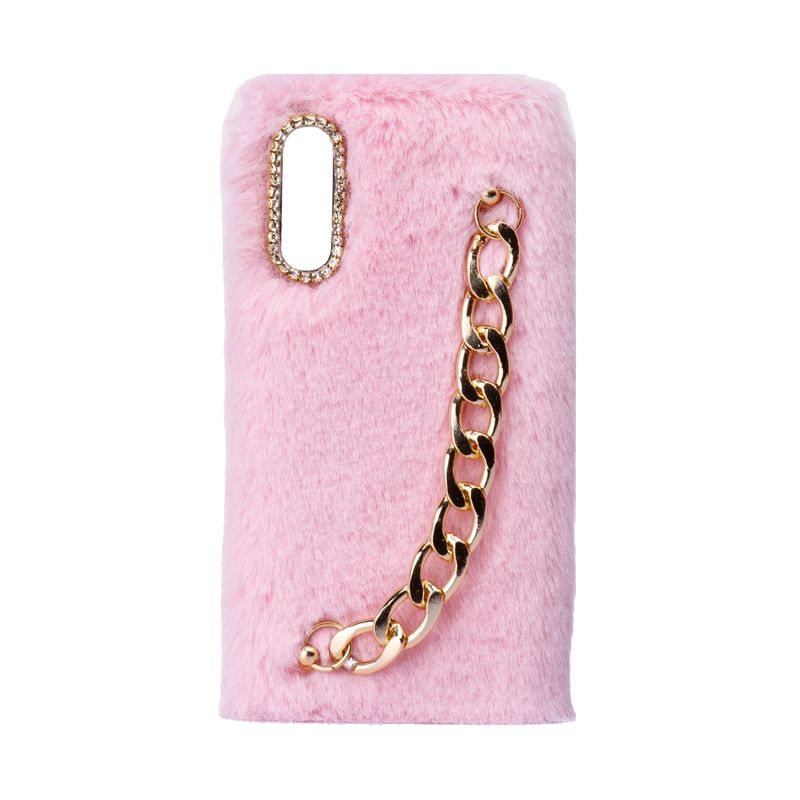 کاور طرح دخترانه دستبندی مدل خزدار پشمالو زنجیردار مناسب برای گوشی سامسونگ Galaxy A70