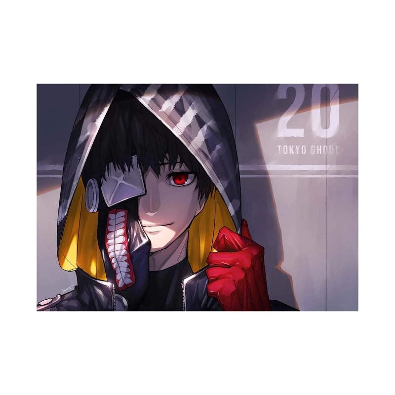 استیکر لپ تاپ و موبایل مدل انیمه طرح توکیو غول کن کانکی Tokyo Ghoul Ken Kaneki کد 2494