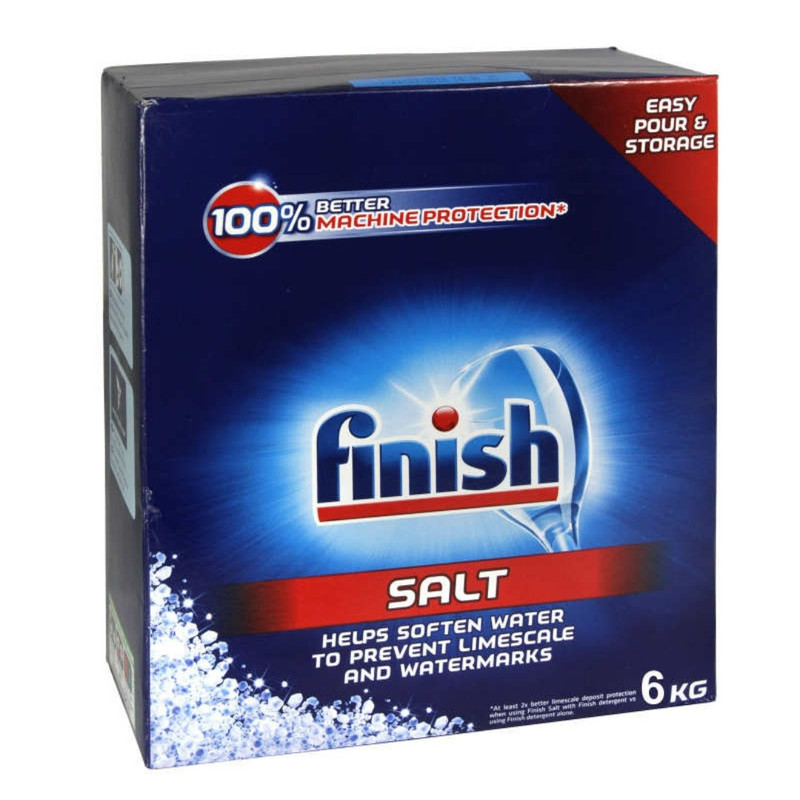 نمک ماشین ظرفشویی فینیش مدل  easy pour and estorage وزن 6 کیلوگرم