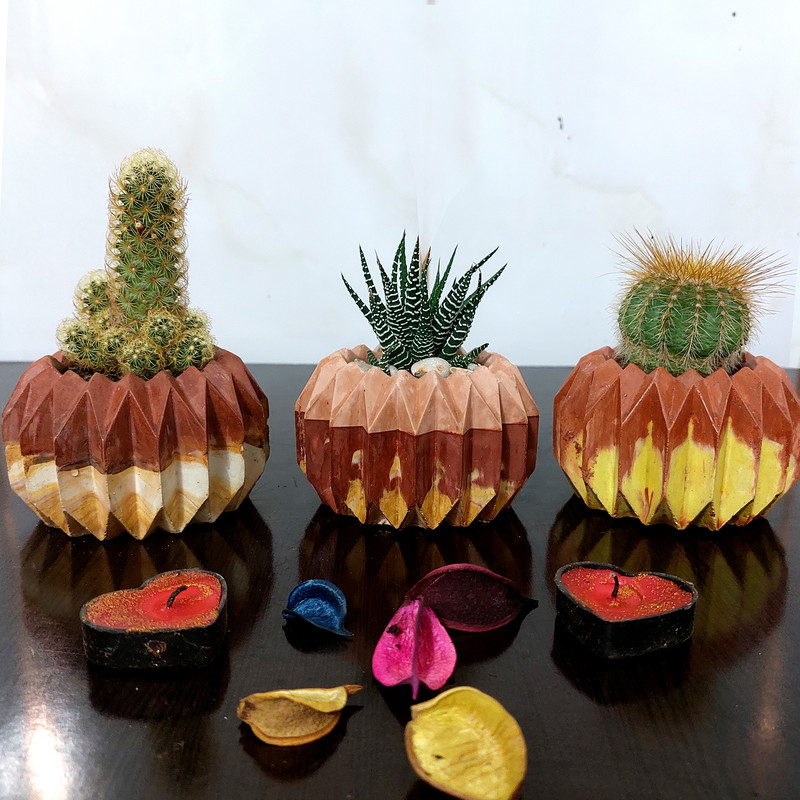 گلدان مدل سنگی