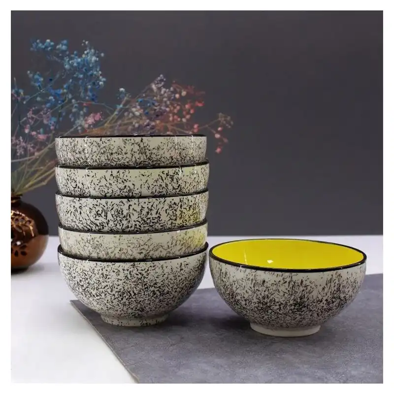 کاسه سرامیکی مدل مرمری بسته 6 عددی