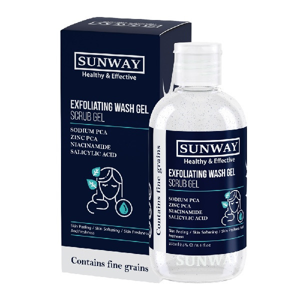 ژل شستشو صورت سان وی  مدل SCRUB حجم 250 میلی لیتر