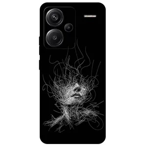 Megafone Face Sketch 7423 Cover For Xiaomi Redmi Note 13 Pro Plus 5G