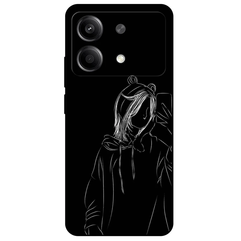 کاور مگافون طرح دخترانه مدل 1841 مناسب برای گوشی موبایل شیائومی Redmi Note 13R Pro  