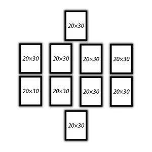 قاب عکس بکلیت مدل 20x30-215T مجموعه ده عددی