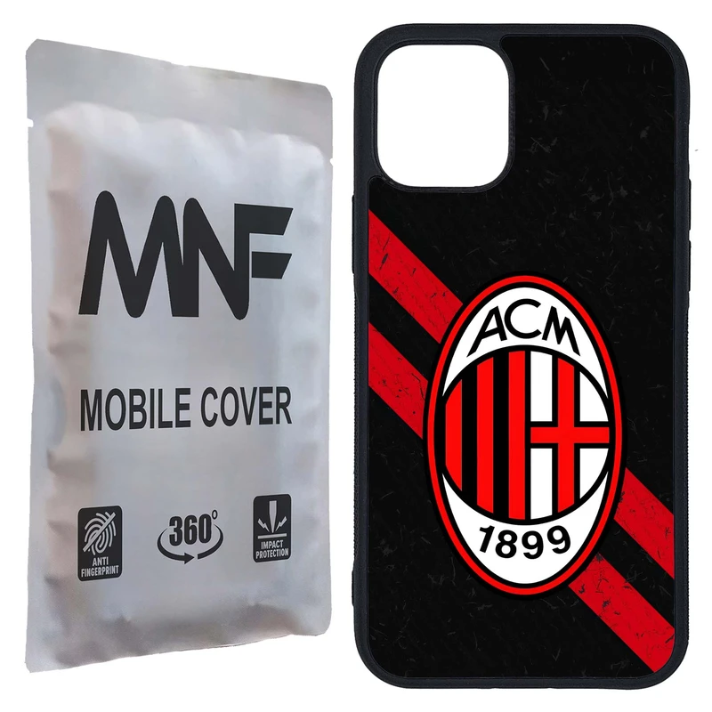 کاور ام ان اف طرح تیم AC Milan کد P-241 مناسب برای گوشی موبایل اپل iPhone 11 Pro